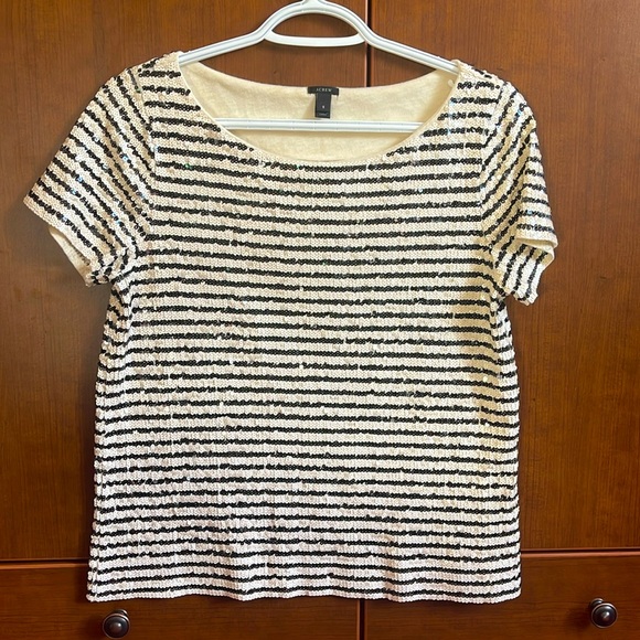 J. Crew black and white sequins - Picture 1 of 10